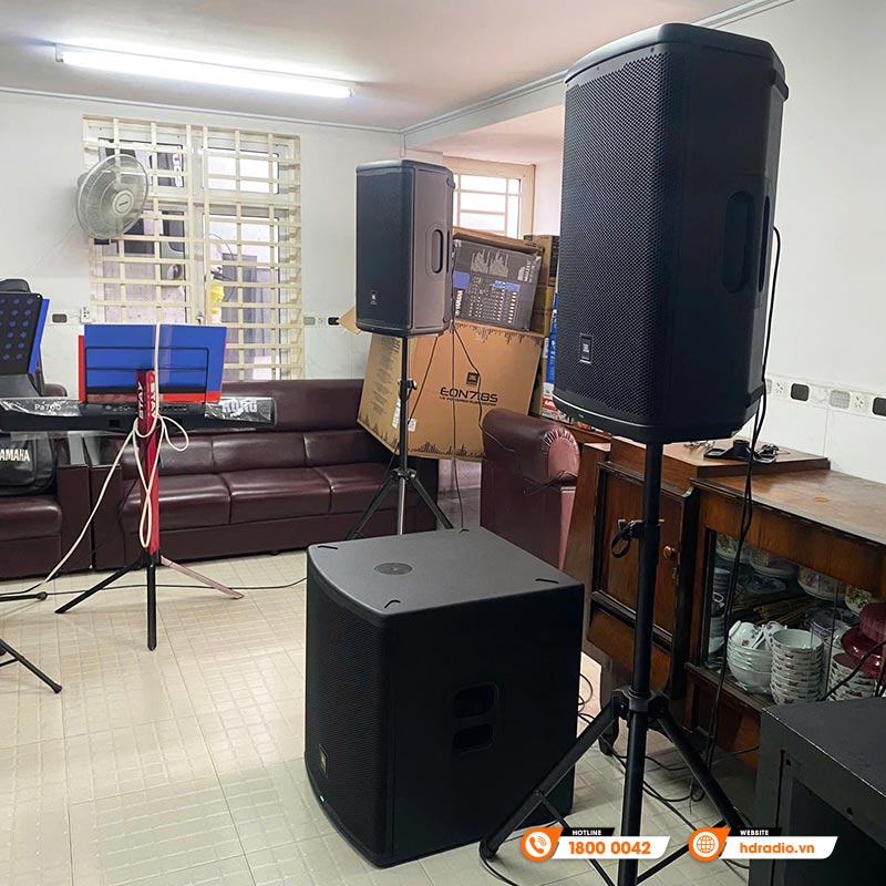 Dàn Âm Thanh Sân Khấu Biểu Diễn Karaoke Acoustic SK01 (JBL Eon 715, Eon 718S, VM300, MG12XU)-2
