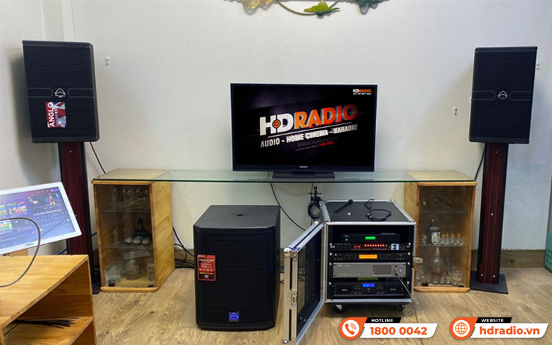 Lắp đặt hệ thống dàn âm thanh karaoke cao cấp cho anh Khải