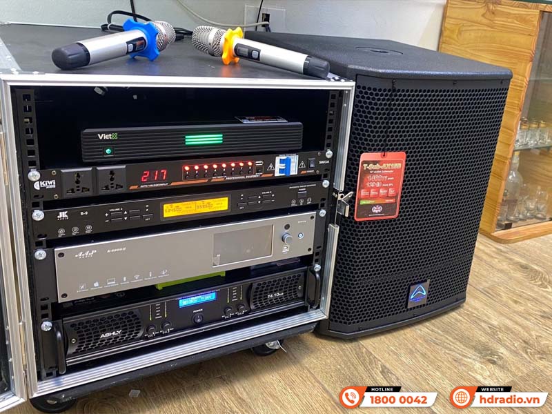 Lắp đặt hệ thống dàn âm thanh karaoke cao cấp cho anh Khải