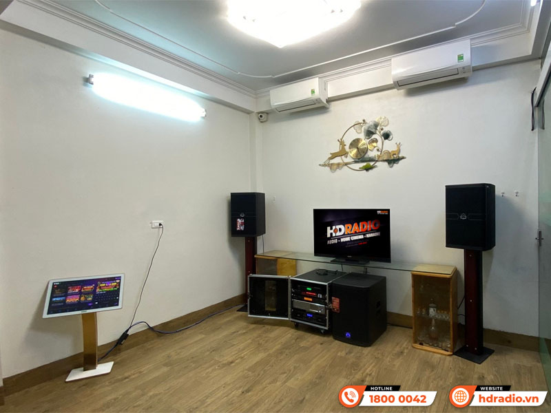 Lắp đặt hệ thống dàn âm thanh karaoke cao cấp cho anh Khải