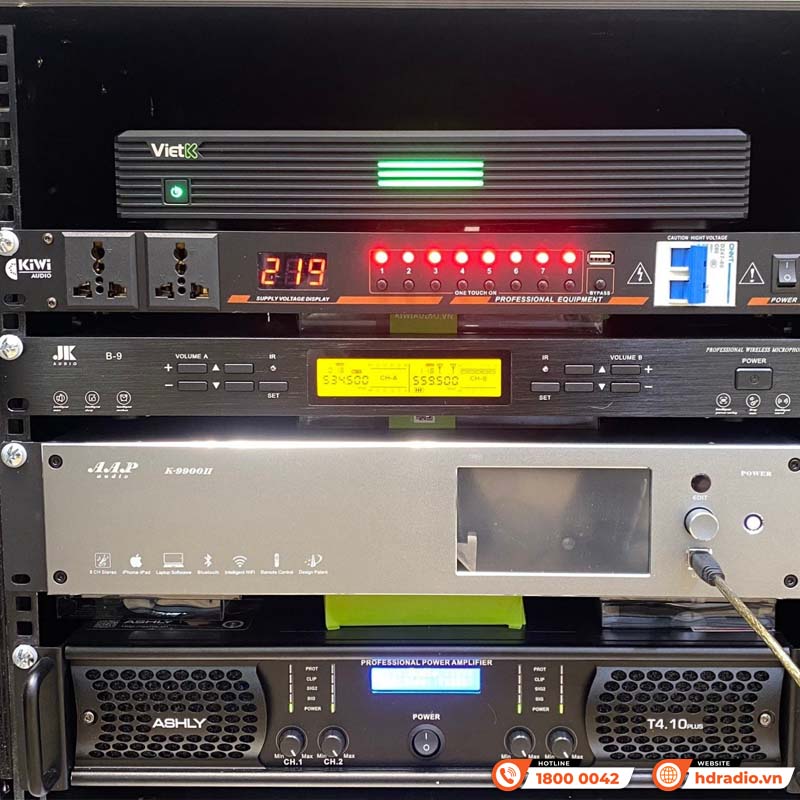 Lắp đặt hệ thống dàn âm thanh karaoke cao cấp cho anh Khải