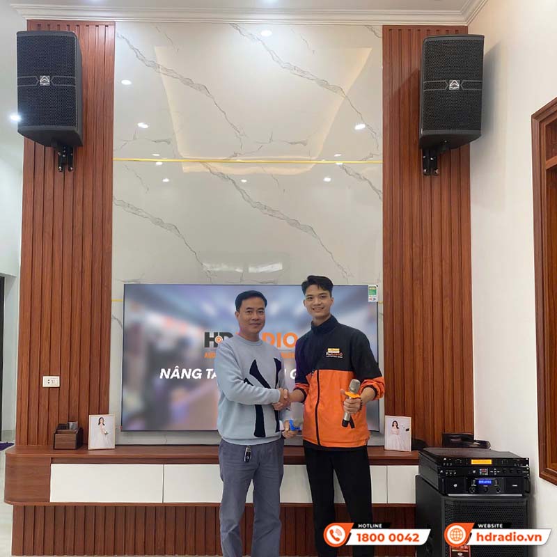 Lắp đặt Dàn karaoke cao cấp cho anh Nam ở Phú Thọ
