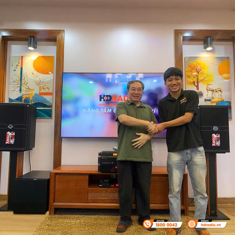 Lắp đặt Dàn karaoke cao cấp cho chú Trực ở Hà Nội