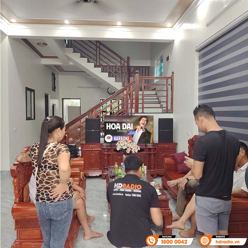 Lắp đặt dàn karaoke cao cấp trị giá hơn 82 triệu đồng cho cô Huệ ở Huyện Yên Mỹ, Hưng Yên