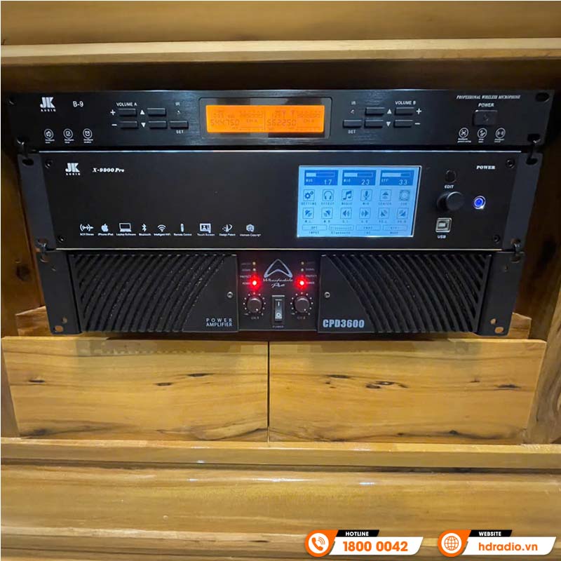 Dàn karaoke cao cấp HDR90 (Wharfedale ANGLO E312, CPD3600, AX15B, JKaudio X9900 Pro, JKAudio B9)-15