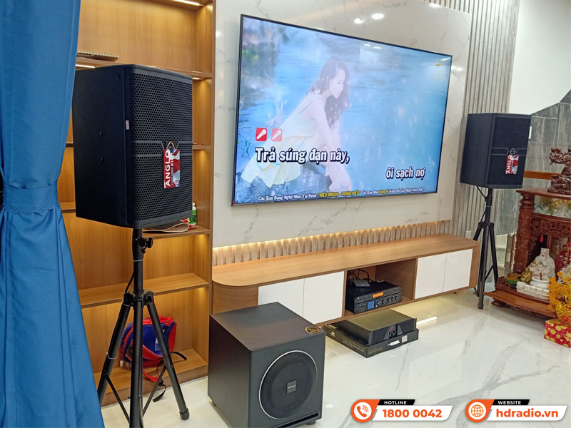Lắp đặt Dàn Karaoke cao cấp trị giá hơn 100 triệu đồng cho anh Dũng