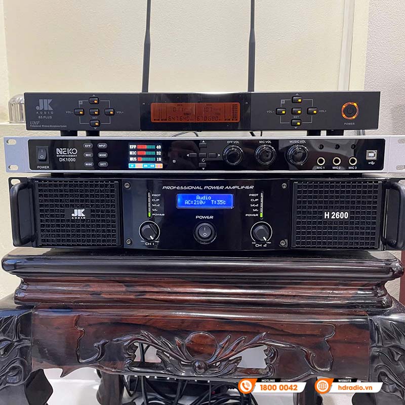 Cục công suất JKAudio H2600, Công suất 600W x 2 Kênh, Mạch Công suất Class H-28