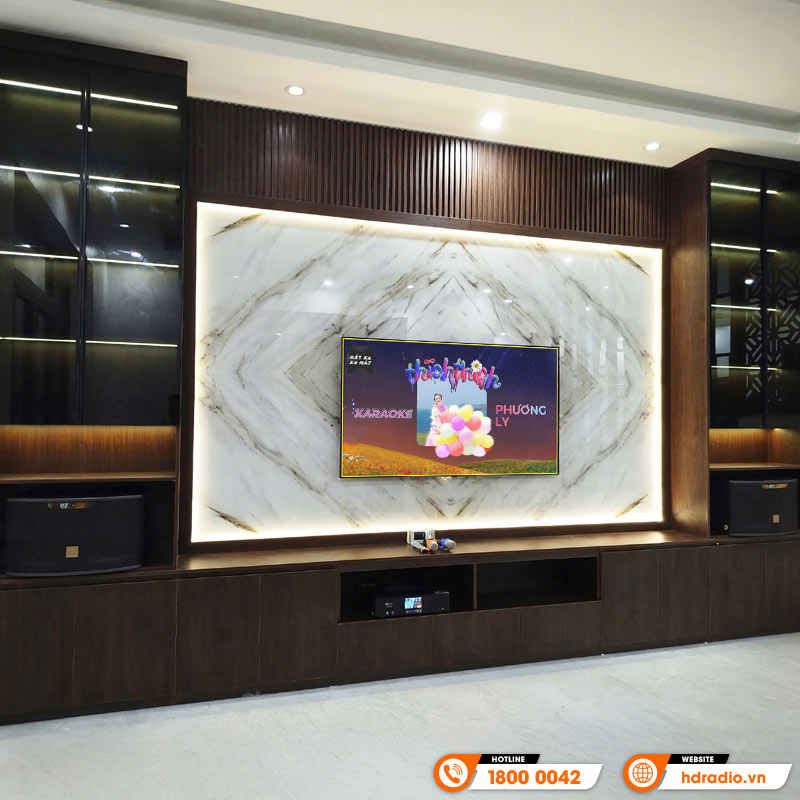 Lắp đặt Dàn karaoke cho gia đình anh Tiến