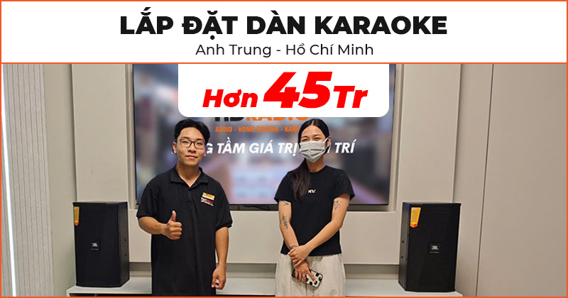 Lắp đặt Dàn karaoke chất lượng trị giá hơn 45 triệu đồng cho gia đình anh Trung ở Q. Tân Bình, Hồ Chí Minh Đón Tết 2025 (JBL KPS1, Paramax SW1800, NEKO DK1000, JKAudio H2600, B3 Plus)