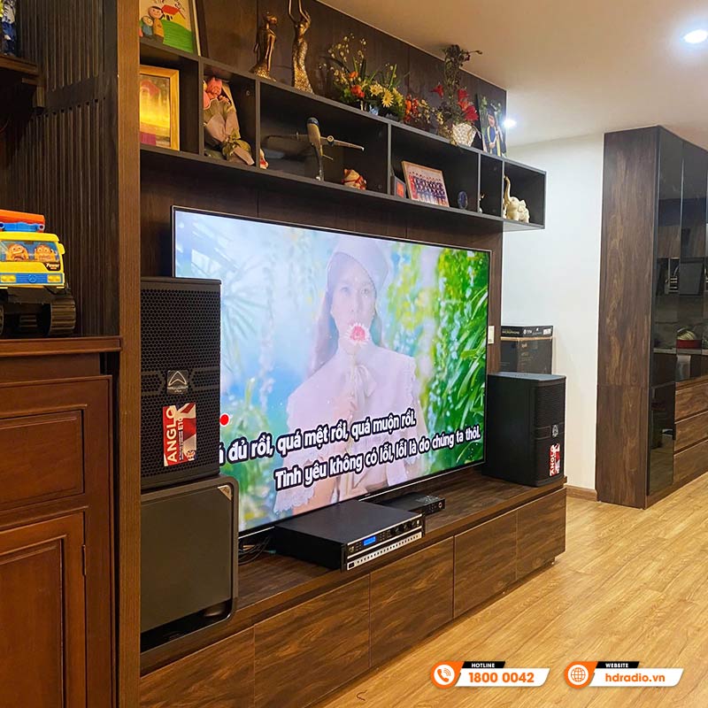 Lắp đặt Dàn karaoke cho gia đình chị Oanh