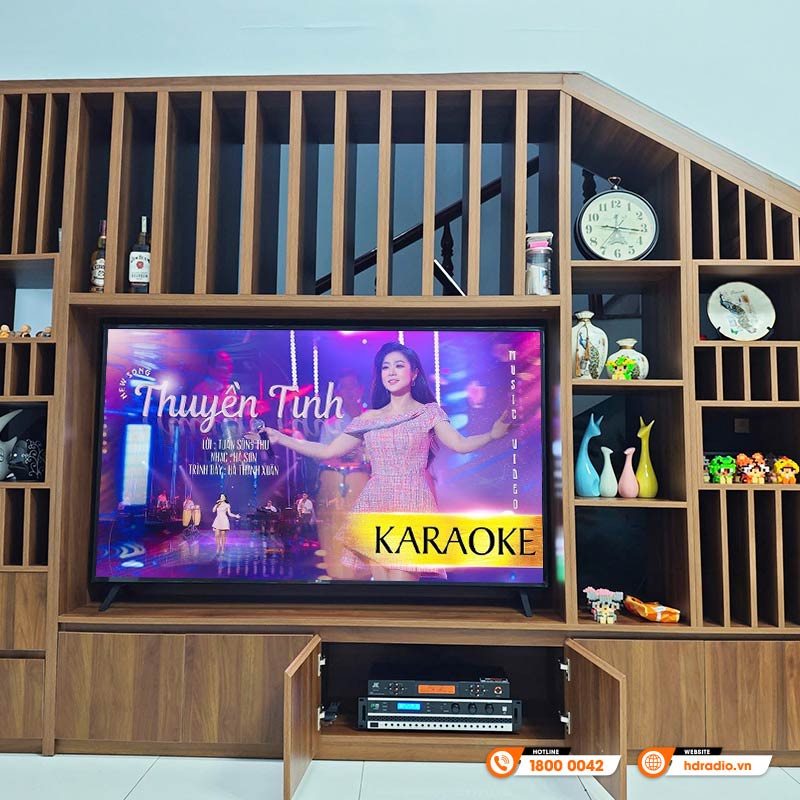 Lắp đặt Dàn karaoke cho gia đình chị Quý