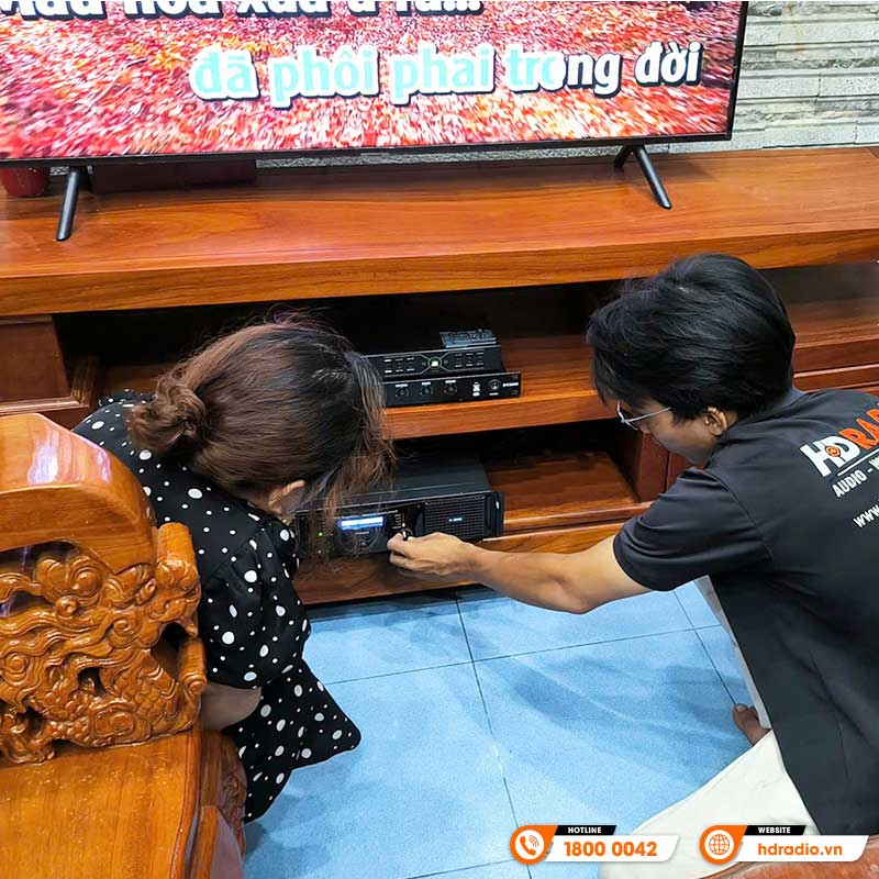 Lắp đặt Dàn karaoke cực chất cho gia đình chị Hằng ở Quận Gò Vấp, TP. Hồ Chí Minh