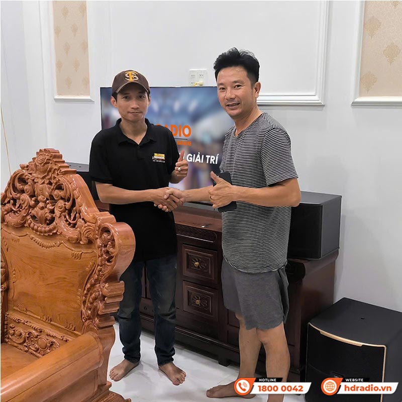 Lắp đặt Dàn karaoke cực chất lượng trị giá hơn 55 triệu đồng cho anh Vân ở Quận Bình Tân