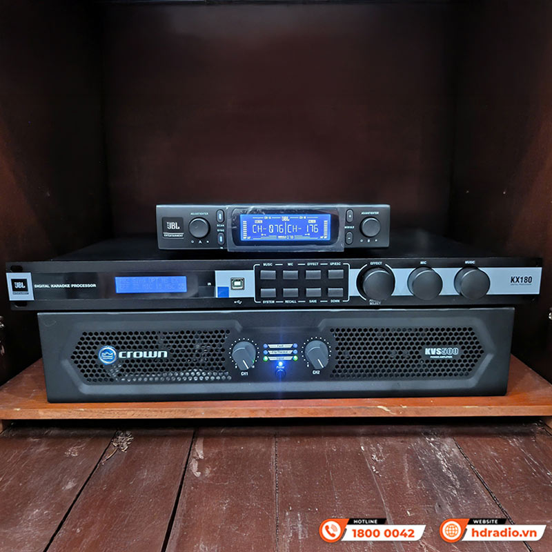 Dàn karaoke gia đình KHD40 (JBL Ki110 Gold Edition, Crown KVS500, JBL KX180A, VM300, sub JBL Pasion 12SP)-7