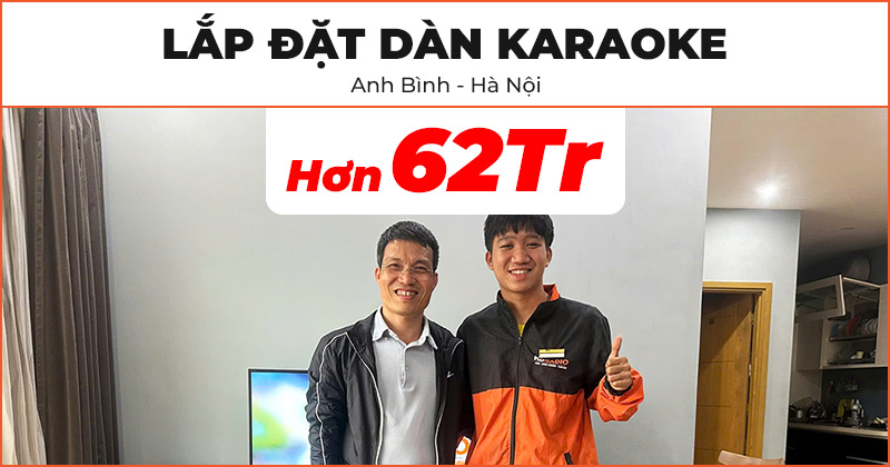 Dàn karaoke của anh Bình