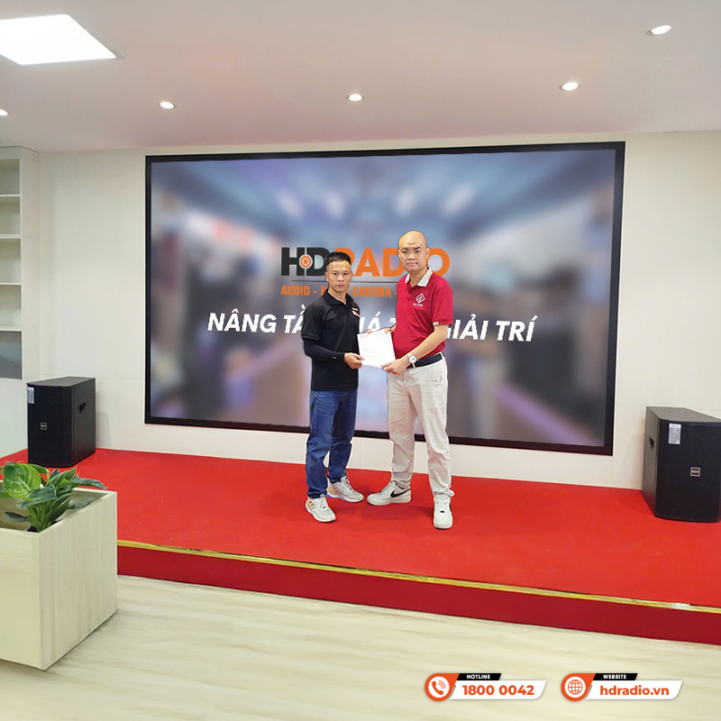 Lắp đặt Dàn karaoke gia đình GD83 cho anh Huy ở Hà Nội