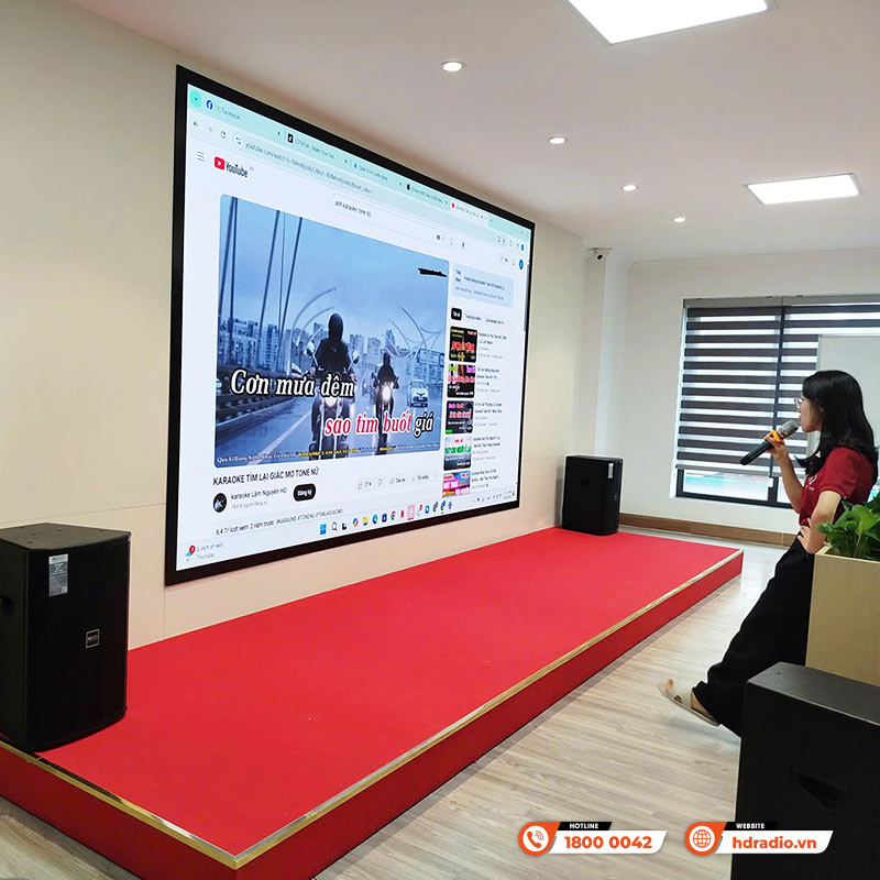 Lắp đặt Dàn karaoke gia đình GD83 cho anh Huy ở Hà Nội