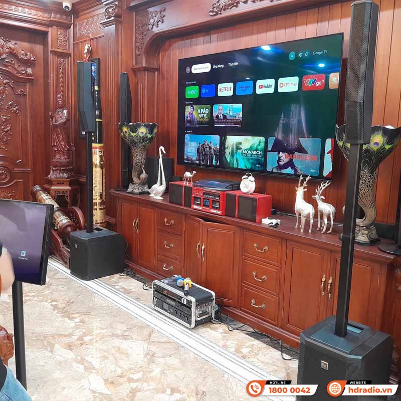 Lắp đặt bộ Dàn karaoke cao cấp cho anh Long ở Hà Nội