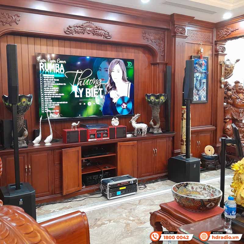 Lắp đặt bộ Dàn karaoke cao cấp cho anh Long ở Hà Nội