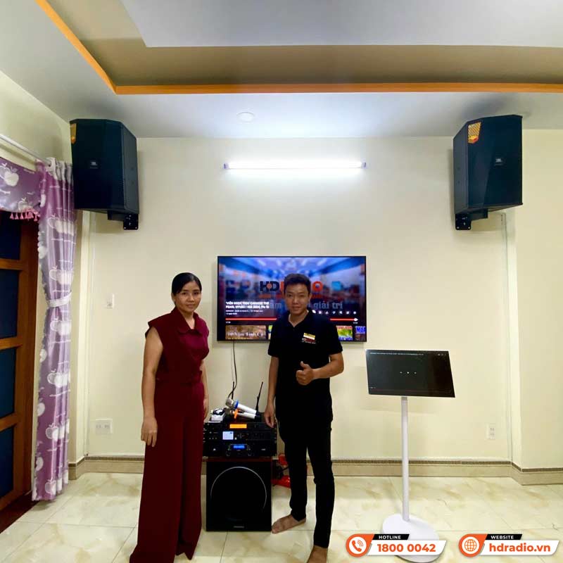 Lắp đặt Dàn karaoke gia đình cao cấp trị giá hơn 76 triệu đồng cho chị Thủy ở Quận Bình Tân, TP. Hồ Chí Minh
