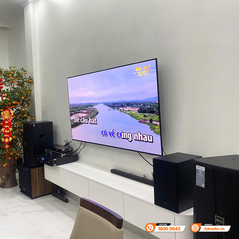 Lắp đặt Dàn karaoke gia đình GD85 chất lượng trị giá gần 32 triệu đồng cho anh Hà ở Quận Cầu Giấy, Hà Nội