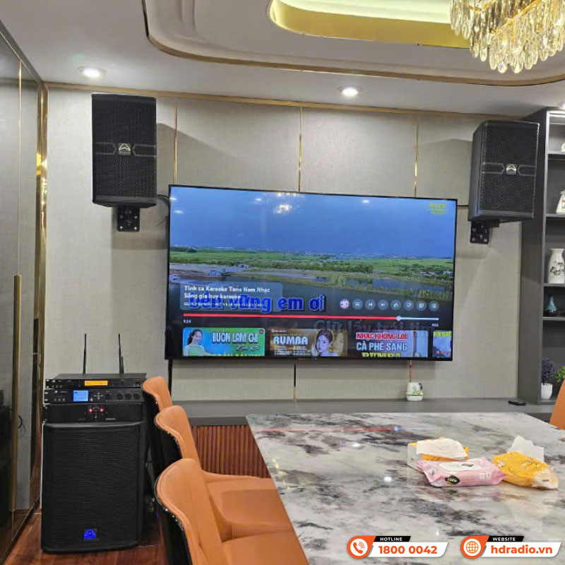 Dàn karaoke gia đình KHD29 của anh Hùng