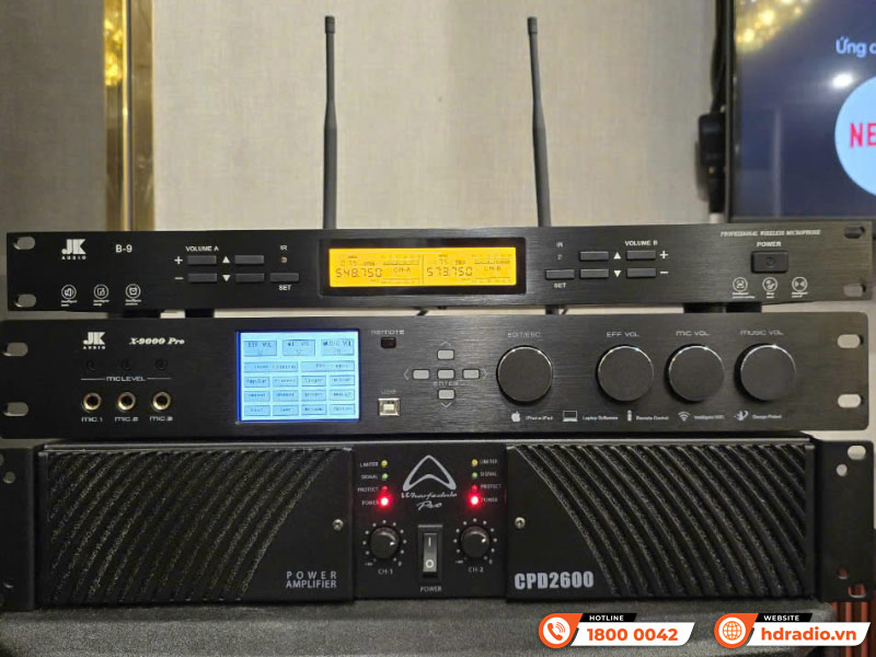 Dàn karaoke gia đình KHD29 của anh Hùng