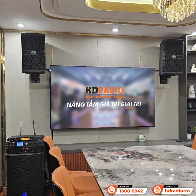 Dàn karaoke gia đình KHD29 của anh Hùng