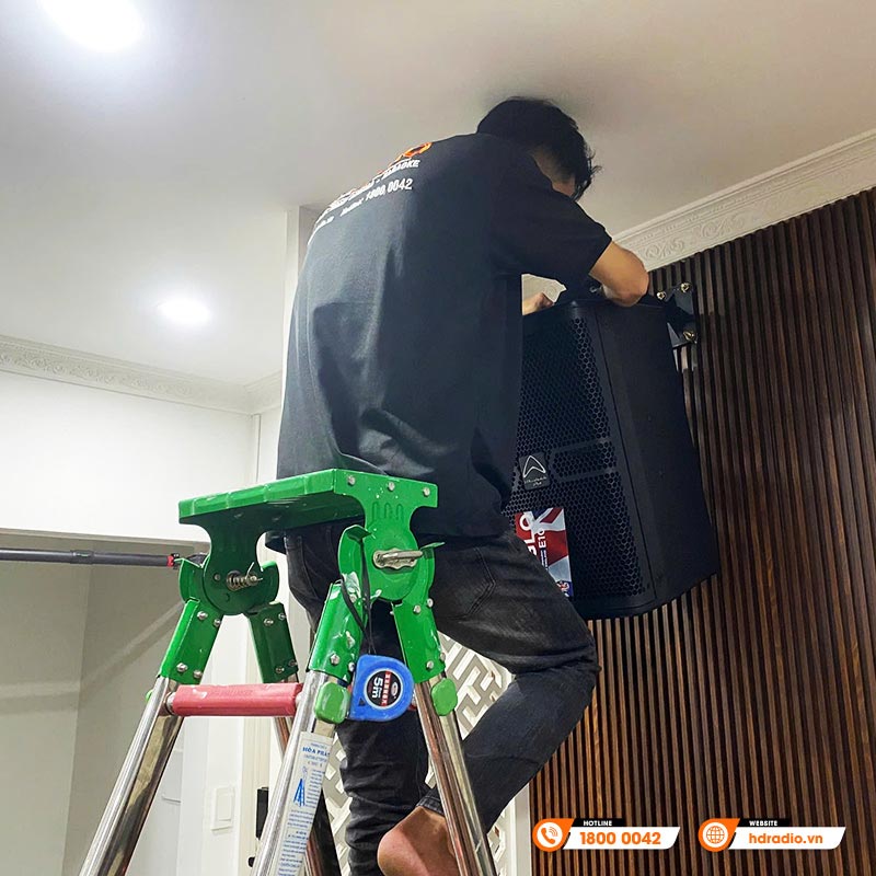 Lắp đặt Dàn karaoke gia đình KHD30 cho anh Dũng