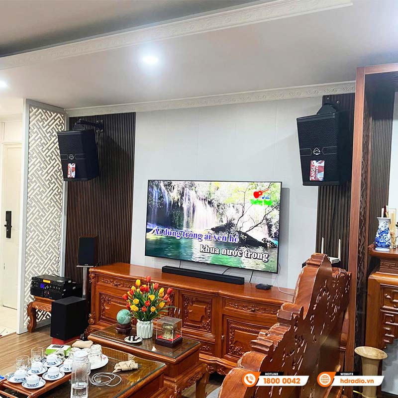 Lắp đặt Dàn karaoke gia đình KHD30 cho anh Dũng