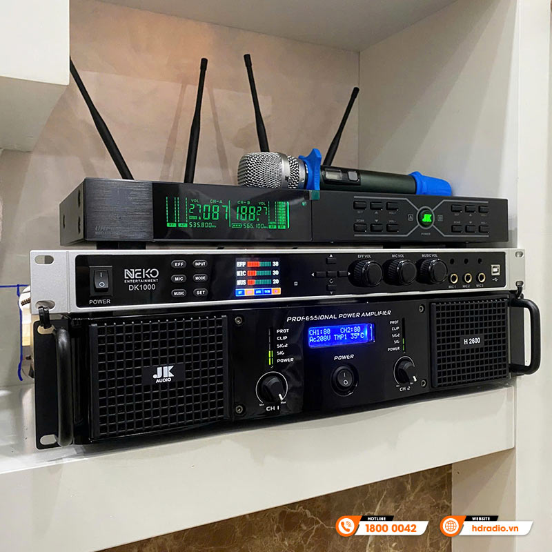 Lắp đặt Dàn karaoke gia đình KHD49 cho gia đình chú Thái