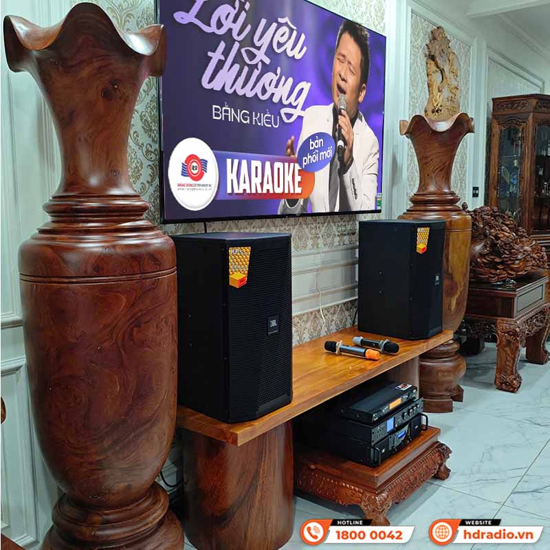 Lắp đặt Dàn karaoke JBL cao cấp GD66 cho anh Út