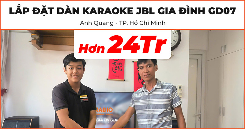  Dàn karaoke JBL GD07 của anh Quang
