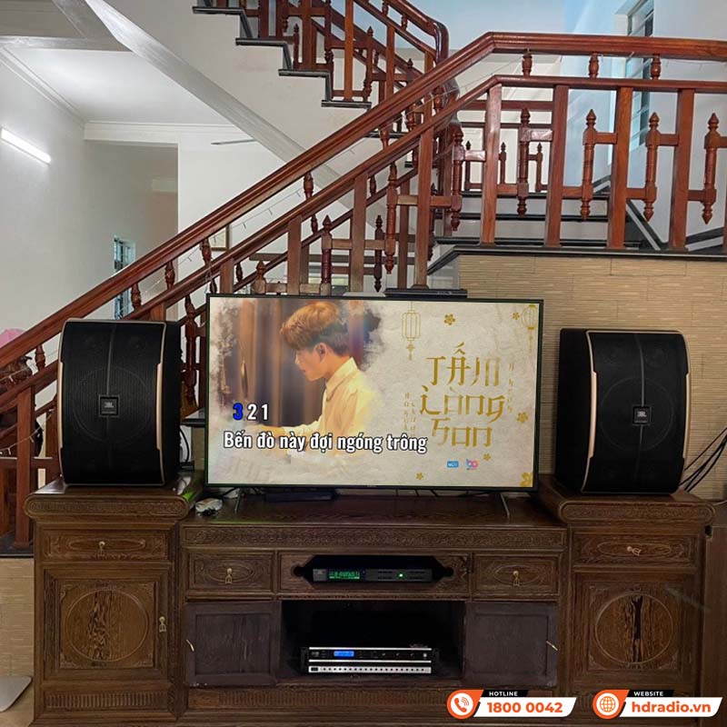 Lắp đặt Dàn karaoke JBL HK35 cho anh Tiến ở Bắc Giang