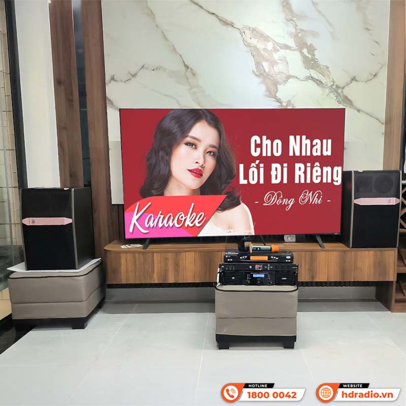 Lắp đặt Dàn Karaoke JBL KH23 cho anh Trung