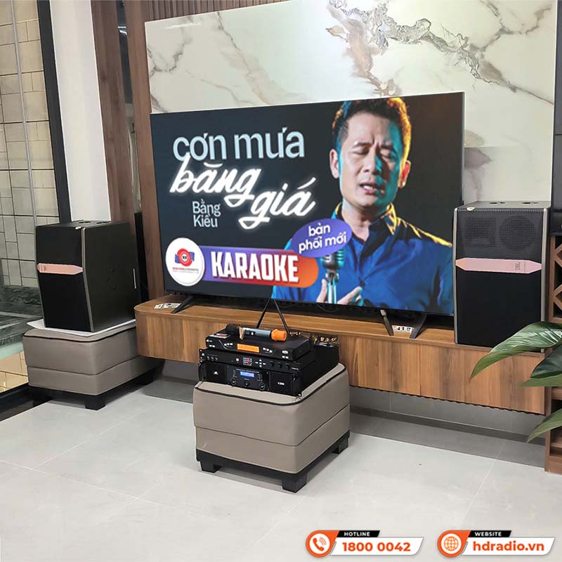 Lắp đặt Dàn Karaoke JBL KH23 cho anh Trung