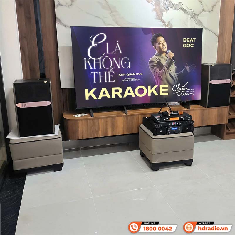 Lắp đặt Dàn Karaoke JBL KH23 cho anh Trung