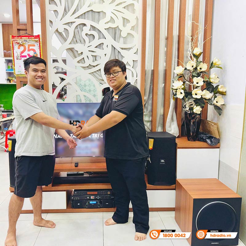 Lắp đặt Dàn karaoke JBL KH79 cực chất lượng trị giá hơn 51 triệu đồng cho anh Phát