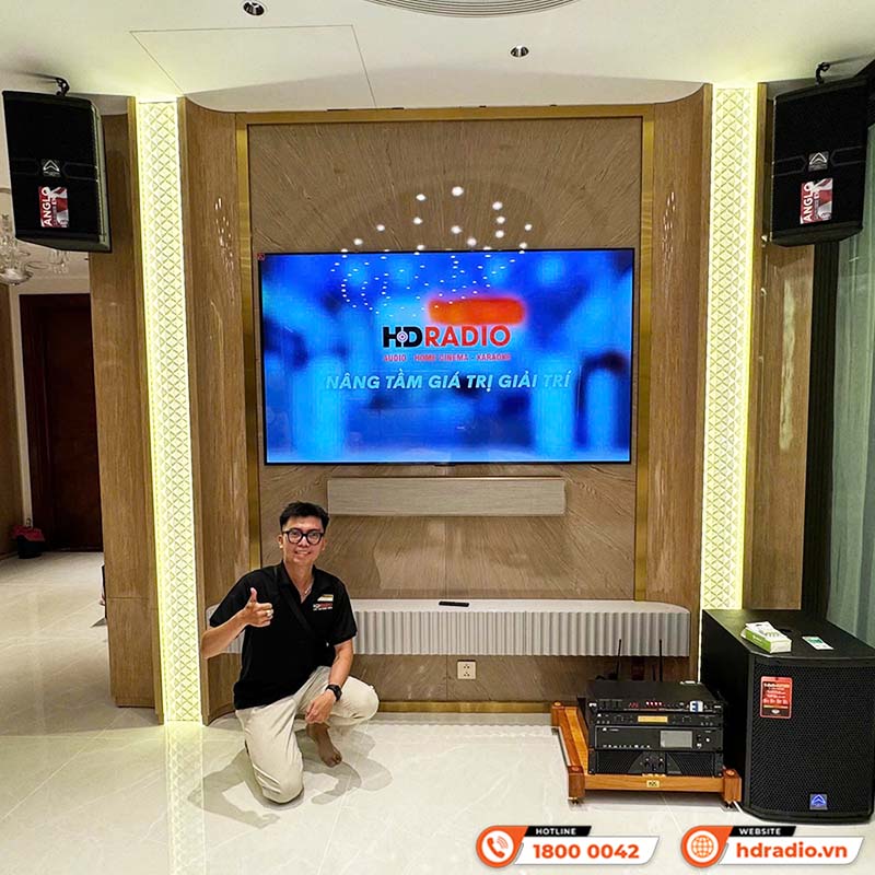 Lắp đặt Dàn karaoke kết hợp Loa soundbar cao cấp cho anh Tuấn