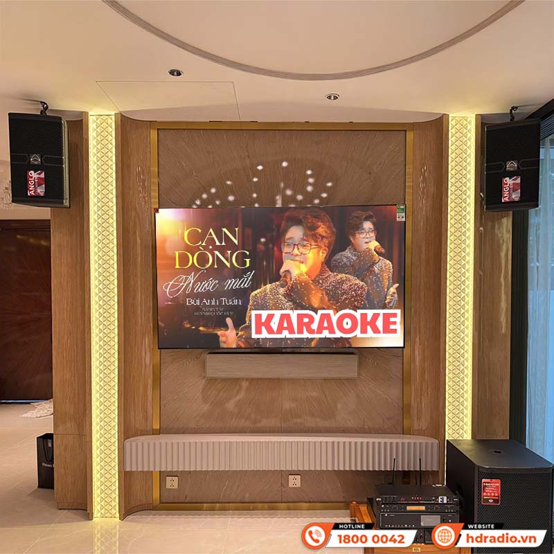Lắp đặt Dàn karaoke kết hợp Loa soundbar cao cấp cho anh Tuấn