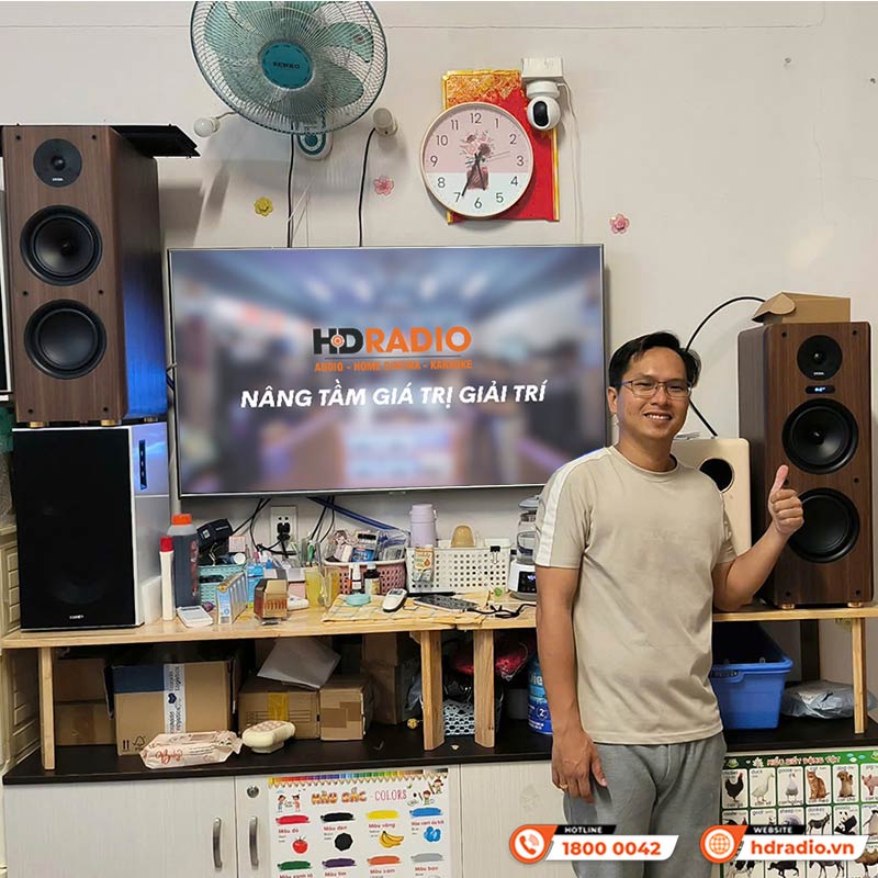Lắp đặt Dàn loa Kadma BS56 cực hay chỉ gần 10 triệu đồng cho anh Đức