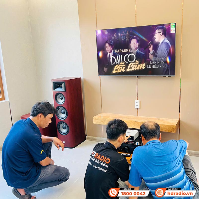 Lắp đặt Dàn nghe nhạc cao cấp cho anh Công