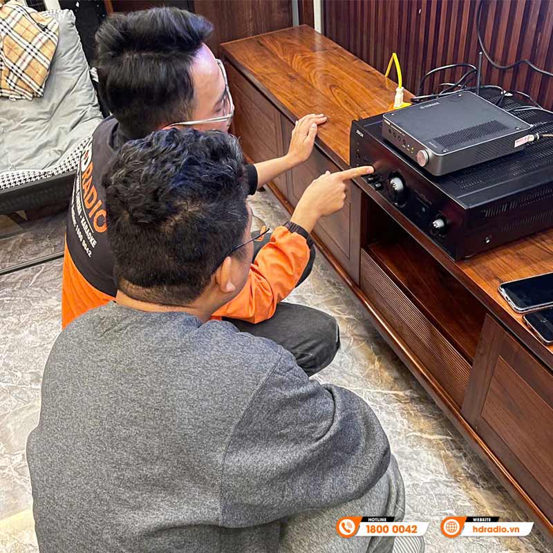 Lắp đặt Dàn nghe nhạc cao cấp cho anh Đông ở Quận Thanh Xuân