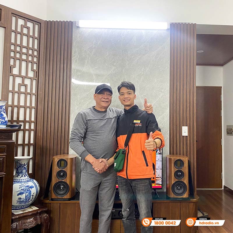 Lắp đặt dàn nghe nhạc chất lượng cho chú Việt ở Quận Cầu Giấy, Hà Nội
