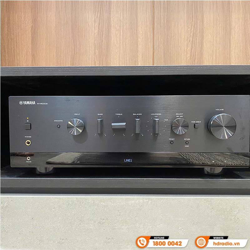 Amply Yamaha R-N1000A, 2 Kênh, 120W/CH (6Ohm), Phono, Bluetooth, Wifi, Airplay-4