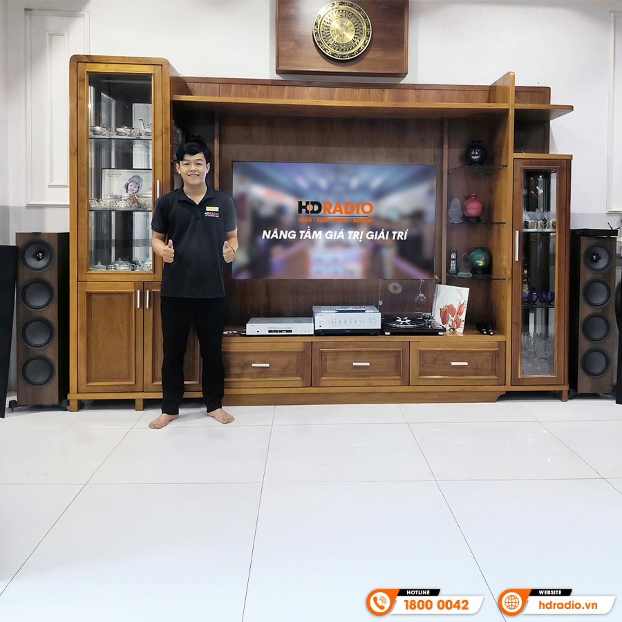 Lắp đặt Dàn nghe nhạc cao cấp cho chú Hoà