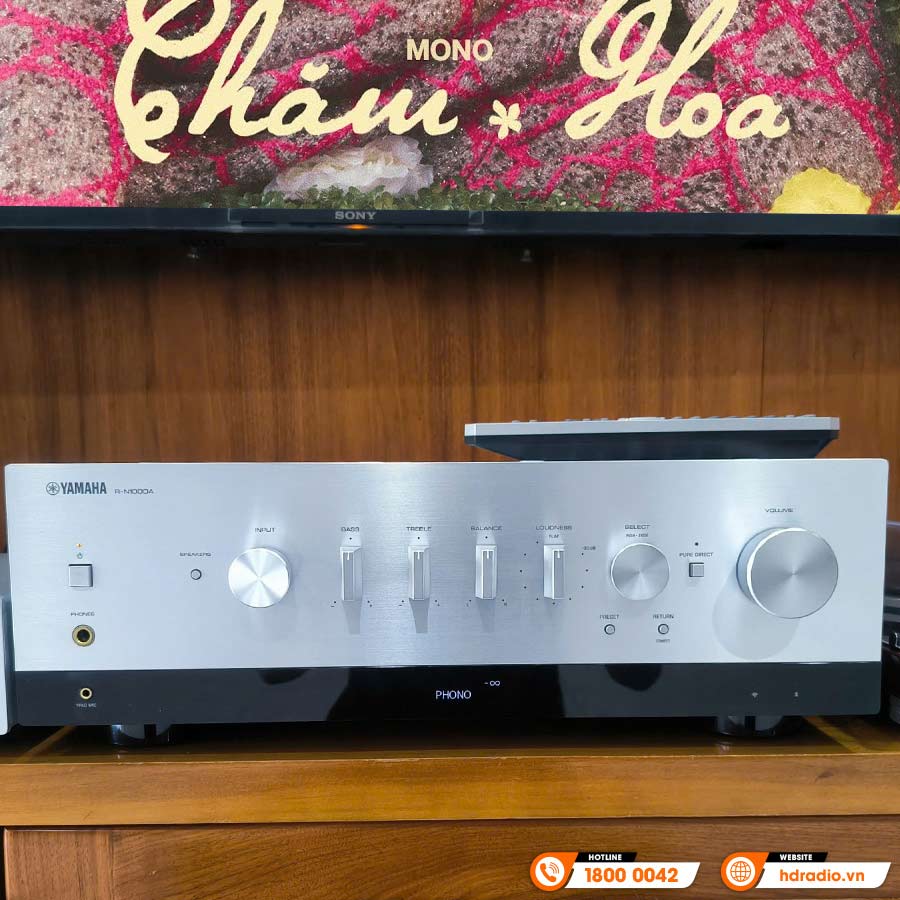 Amply Yamaha R-N1000A, 2 Kênh, 120W/CH (6Ohm), Phono, Bluetooth, Wifi, Airplay-5