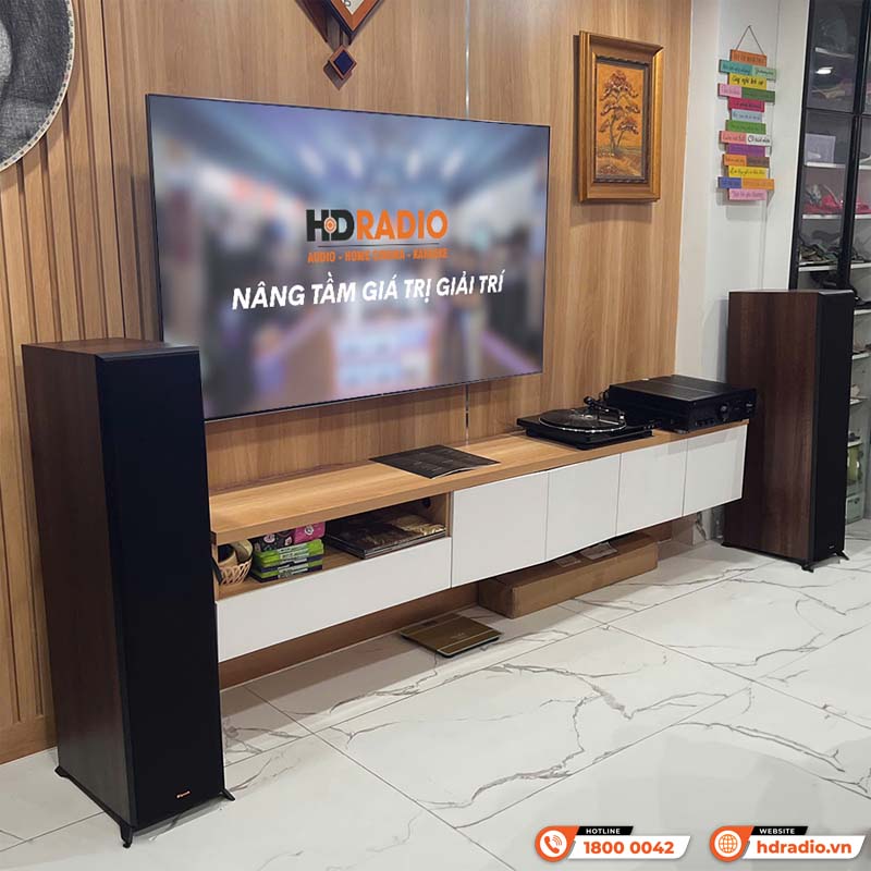 Lắp đặt Dàn nghe nhạc Klipsch Denon NN46 cho anh Thuận