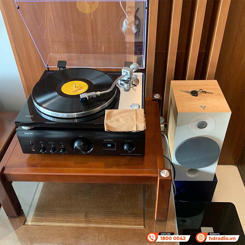 Lắp dàn nghe nhạc hd45 kết hợp sub và đầu đĩa than cho anh Bảo