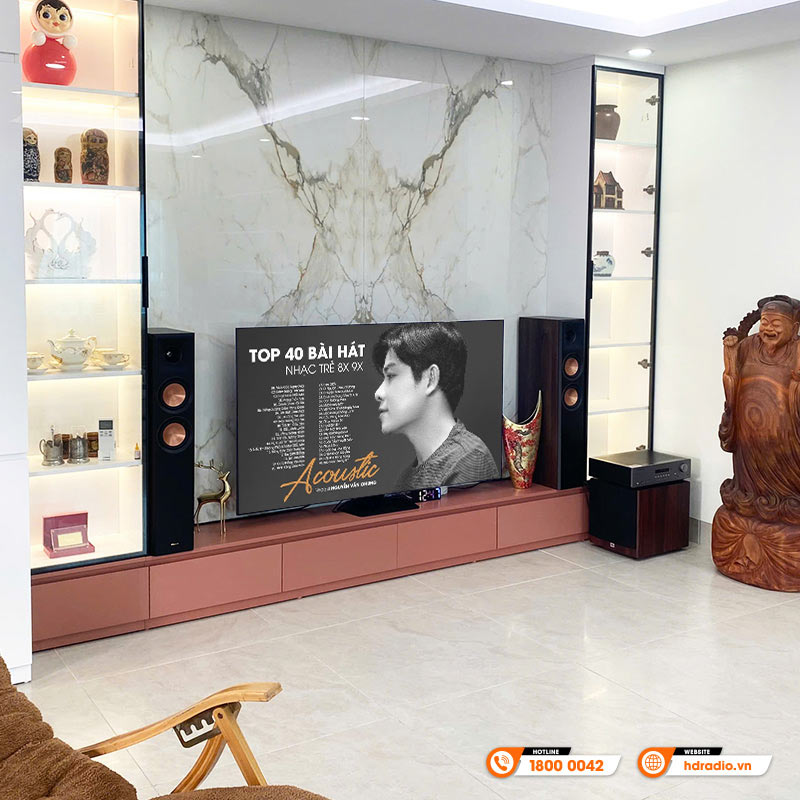 Dàn nghe nhạc NN51 kết hợp sub JBL Stage A100P của anh Lâm